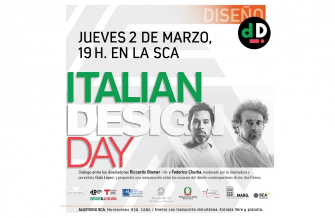 ITALIAN DESIGN DAY en la SCA con Riccardo Blumer y Federico Churba
