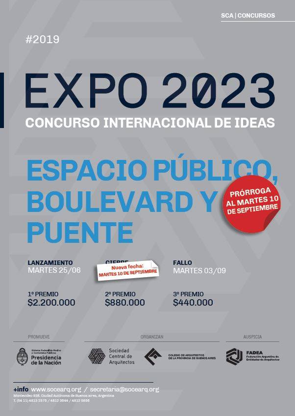 EXPO 2023: Espacio público, boulevard y puente