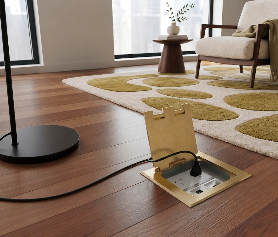 Cajas de piso, bronce, Cambre